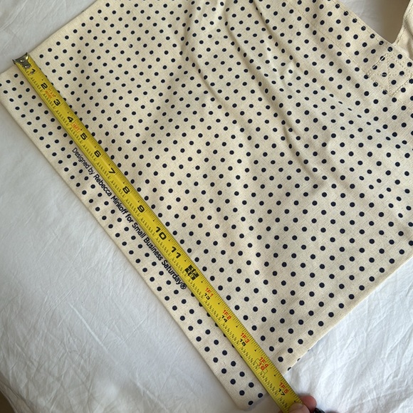 Rebecca Minkoff Small Business Canvas Tote And Matching Pin - Picture 7 of 7